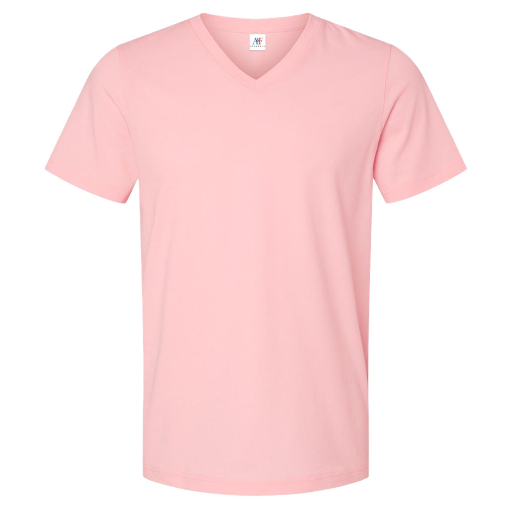 1003-ADULTS-V-NECK-TEE-PINK