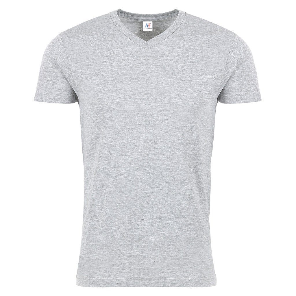 1003-ADULTS-V-NECK-TEE -SPORTS-GREY