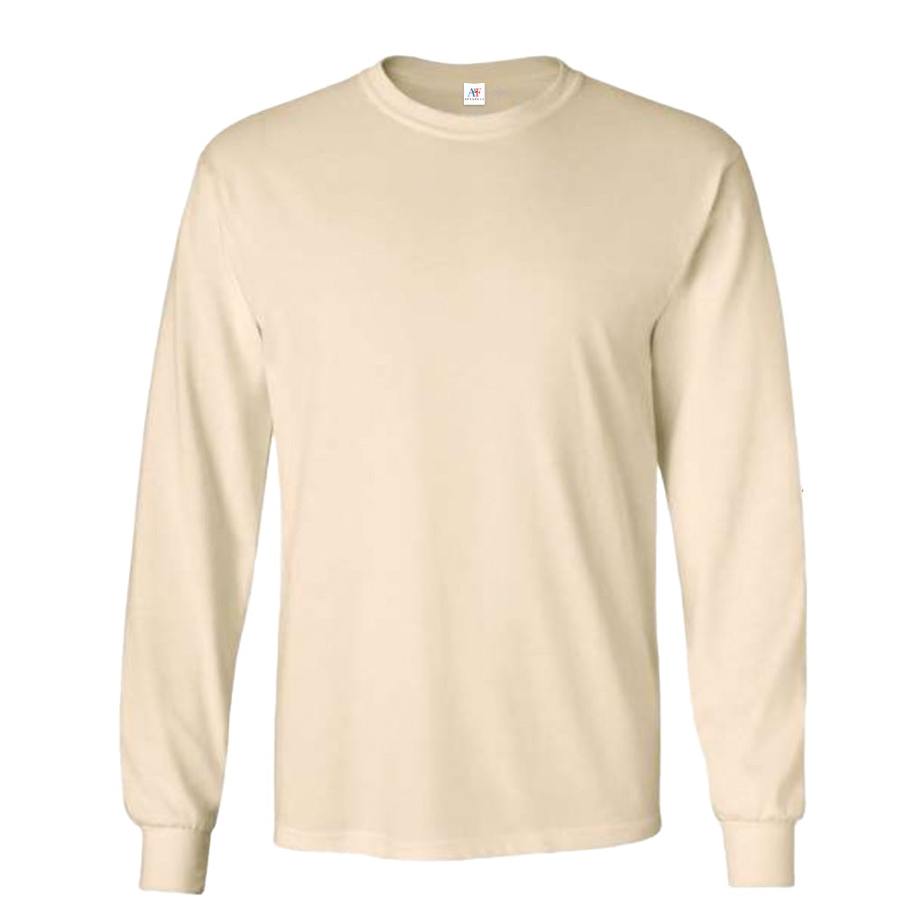 1004-Adults Long Sleeve Value Tee -Dust PM