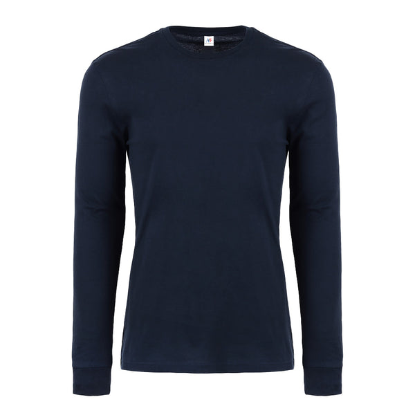 1004-Adults Long Sleeve Value Tee -Navy – AF APPARELS(USA)