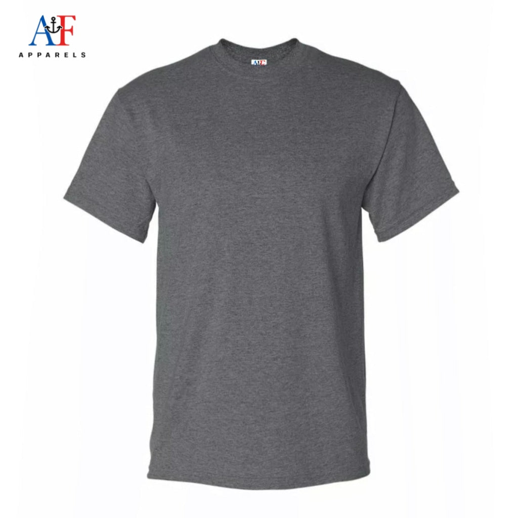 1001 Adults Value Tee 4.3 Oz - Charcoal Heather Color ( Most Popular Printers Tee ) - AF APPARELS(USA)